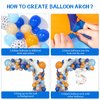 118Pcs Blue Birthday Decorations, 5th Blue Birthday Party Supplies Balloons Garland,Dog Paw Balloons Garland Kit for Boys Girls Baby Shower Blue Theme Birthday Party Decorations