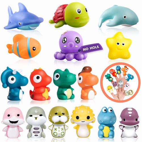 Infant Bath Toys - No Hole Animal Bathtub Toys, Baby Bath Tub Toys