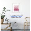 Positive Inspirational Quotes Wall Decor - Uplifting Encouragement Gifts for Women, Girls, Teens, Daughter, BFF, Best Friend - Pink Motivational Wall Art Poster for Home Office, Bedroom, Bathroom
