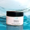 Vitamin C Eye Cream with Green Tea & Caffeine to Reduce Puffiness & Discoloration - Brighten & Hydrate - Banish Dark Circles & Reveal Youthful Eyes - 1 oz Glass Jar