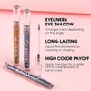 Corlo Glitter Liquid Eyeliner Multichrome Eyeshadow Waterproof Long Wearing, Blue Purple Shifting Colorful Multi-Reflective Eye Shadow Metallic Eyeshadow Glitter Eye Liner Smudge-proof (0-5)