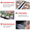 400 Pockets Trading Card Binder for MTG/YGO/TCG Cards,Portable Waterproof Card Storage Bag with Removable Sleeves, Card Book for Magic the Gathering Lord of the Rings