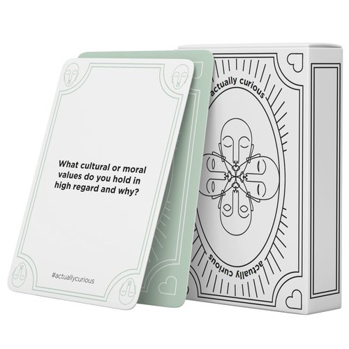 Actually Curious The Original Curiosity Edition! Deep Conversation Cards – Couples Games, Family Card Games, Therapy Games, Anxiety Relief Items for Adults & School Counselor Office Must Haves