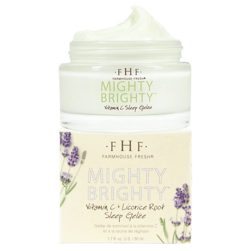 FarmHouse Fresh Mighty Brighty Vitamin C + Licorice Root Brightening Sleep Gelee, 1.7 fl. oz.