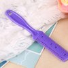 Professional 3 Pcs Double Edge Razor Blades, Trimmer Razor Dual Side Cutting Scissors DIY Hair Thinning Comb Slim Haircuts Cutting Tool