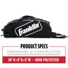 Franklin Sports Youth Baseball Bat Bag - Kids Teeball, Softball, Baseball Equipment Bag - Holds Bat, Helmet, Cleats and More - Black