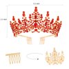 Tihebax Birthday Queen Sash & Rhinestone Tiara Red Gold Crown Birthday Sash and Tiara for Women Girls Princess Tiara Crown Birthday Accessories Glitter Birthday Sash Birthday Party Favors