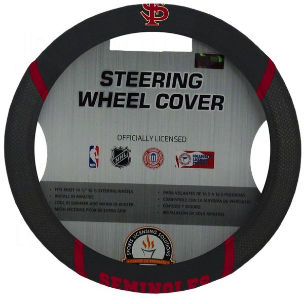 FANMATS 14858 Florida State Seminoles Embroidered Steering Wheel Cover