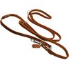 Multifunctional Leather Dog Leash, Adjustable Schutzhund 6 Way European Lead Tan 49"-94" Long, 1/2" Wide (12 mm) for Medium Dogs