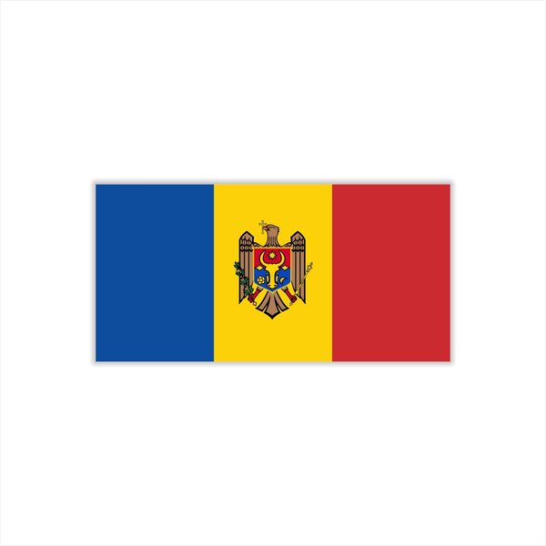 Womaha 30 Sheets Moldavians Flag Temporary Tattoos Fans Face Tattoo Stickers for Adults Kids Group Activity Props