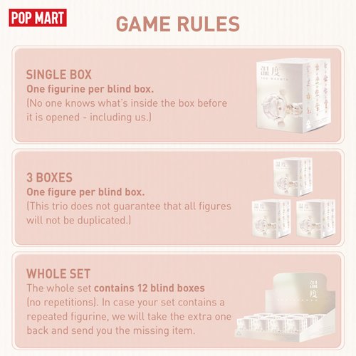 POP MART Skullpanda Warmth Series, Skullpanda Blind Box Figures, Random Design Action Figures Collectible Toys Home Decorations, Single Box