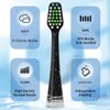Sonic Replacement Toothbrush Heads Compatible with Waterpik Complete Care 9.0 (CC-01), 5.0 (WP-862) Electric Toothbrush, Soft Bristle, 10 Count (Black)