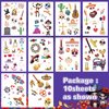 Day of the Dead Luminous Temporary Tattoos for Kids,Dia de Los Muertos Decorations-10 Sheet Glow Halloween Stickers Gift for Boys and Girls,Sugar Skeletons Face Tattoo Set, Día de Muertos Party Favors
