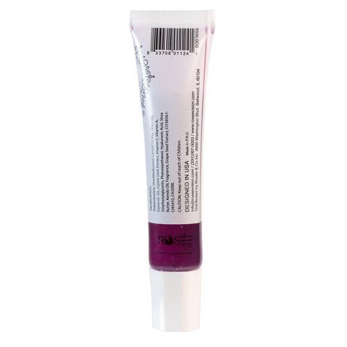 ROSÉE & CO Rosee Lip Gloss Vegan & Cruelty Free Treatment, Long Lasting Glossy with Shea Butter, Moisturize, Protect & Smooth - Clear (p.ChuruGrape)