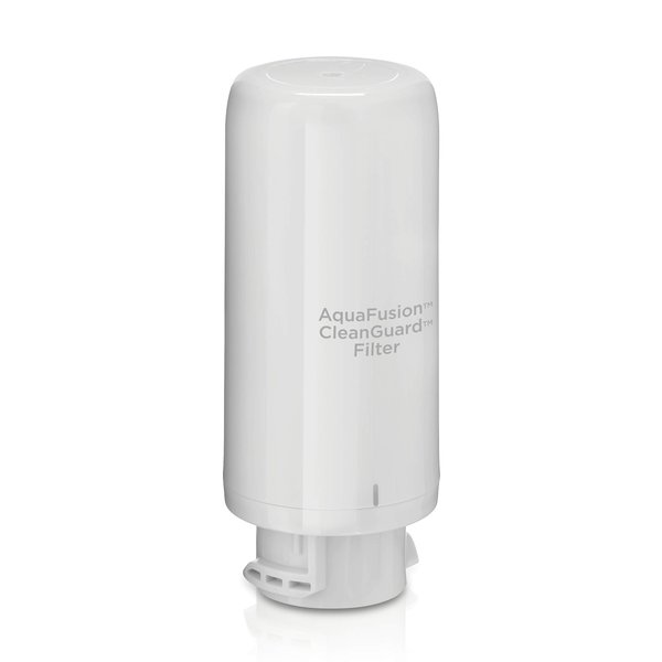 AquaFusion CleanGuard 100 Gallon Activated Carbon Block Replacement Filter, White Water Filtration System