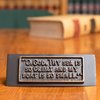 President John F. Kennedy Oval Office Desk Plaque, A Fisherman’s Prayer (History Company Gift Box Collection)