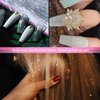 Green Hair Tinsel 47 Inch 1000 Strands Glitter Tinsel Hair Extensions for Women and Girls, Sparkling Shinny Fairy Hair Accessories for Christmas New Year Halloween Cosplay Party
