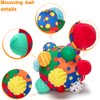 teytoy Baby Music Shake Dancing Ball Toy, Developmental Bumpy Ball Sensory Soft Toys, Easy to Grasp Bumps Help Develop Motor Skills for Girls and Boys Ages 12 Months and Up