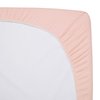 American Baby Company Fitted Crib Sheet 28" x 52", Soft Breathable Neutral 100% Cotton Jersey Sheet, Blush, for Boys and Girls, Fits Crib and Toddler Bed mattresses