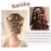 NAISKA 8PCS Gold Star Hair Clips Spiral Hair Pins Wedding Stars Hair Accessories Bridal Hair Decoration Braid Clips Hair Jewelry for Women(Gold)