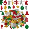 Aflyu 384 Pieces Christmas Foam Stickers Self Adhesive Christams Foam for Christmas Party Craft Decoration
