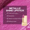 Oulac Pink Lipstick for Women with Metallic 3D Shine Lightweight Hydrating Formula, High Impact Lip Color, Full Coverage Lip Makeup, Christmas Gifts for Women, Velocity(15)