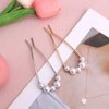 2pcs French Hair Pin, 11x3.6cm/4.33x1.42inch Metal French Hair Pins French Twist Hair Pin Hair Sticks Gold Silver Hair Clip Hair Hair Clips Hair Accessories for Women (Type2)