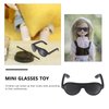 TOYANDONA 80pcs Doll Sunglasses Mini Plastic Dolls Sunglasses Black Sunglasses for Dollhouse DIY Crafts Dollhouse Accessories Decorate, 3X2.6X1CM