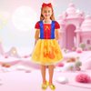 Meland Princess Dress Up - Dress Up Clothes for Girls with Princess Toys, Christmas Birthday Gift for Girls Age 3-8 Year Old (3 Princess with Shoes)