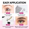 DIY Wispy Individual Lash Clusters 72+12pcs 20D D Curl 0.07 9-16mm Mixed Lengths | Eyelash Clusters Wispy Natural Lash Look Eyelash Extension at Home by Eyesy Lash