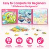 SYNARRY Unicorn Princess Mermaid Magnetic Puzzles for Toddlers 3-5, 36 Pieces Travel Puzzles for Kids Ages 4-8, Airplane Car Road Trip Activities Games Toys for 3 4 5 6 Year Old Girls Birthday Gifts