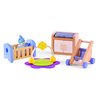 Hape Wooden Doll House Furniture Baby's Room Set with Baby| Pretend Playset for Kid’s Wooden Dollhouse