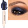 OVIQERKI 18 color eyeshadows stick shimmer,Highlighter waterproof eyeshadow pen,Colour pop eye makeup (18# Black Shimmer)