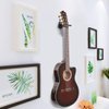 Guitar Wall Mount Hanger 2 Pack Hook Acoustic Electric Bass Guitar Wall Hanger Black Metal Guitar Holder