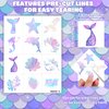 96PCS Mermaid Temporary Tattoos for Kids - Cute Under the Sea Party Favors, Perfect for Mermaid-Themed Birthdays, School Rewards, and Baby Showers