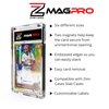 Zion Cases MagPro 55PT Magnetic Card Holder; Duel Magnet Card Case for Secure Holding Strength to Guard Against Unintentional Openings; Includes 5 Magnetic Trading Card Case; (5 Pack)
