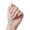 KISS imPRESS No Glue Mani Press-On Nails, Color FX, Good Mood', Light Pink, Short Size, Squoval Shape, Includes 30 Nails, Prep Pad, Instructions Sheet, 1 Manicure Stick, 1 Mini File