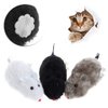BaoFufc for Cat Teaser Toys Auto Moving Rat Toys Wind Up Mice Cartoon Plush Rat Toys Pet Kitten Interactive Toys Cat Toys for Indoor Cats