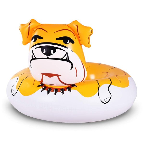 Bulldog Float, 53 inches Giant Inflatable Pool Float Tube for Party, Summer Fun Pool Toys for Adults and Kids