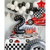 GGDE 4 Pcs Racing Car Plastic Table Cover Boys Birthday Car Theme Party Decor Supplies