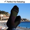SocksLane Cotton Compression Socks for Women & Men. 15-20 mmHg Support Knee-High Black S/M