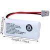BAOBIAN BT-1021 BBTG0798001 Rechargeable Battery Replacement Compatible with Uniden Cordless Handset Telephones Model BT1021 BT-1008 BT-1016 2.4V Ni-MH 2 Pack