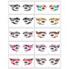 Colorful Eye Shadow Tattoo Sticker 20pcs, Makeup Transfer Stickers Eyeliner Temporary Tattoo Stickers, Temporary Face Tattoos Eyeshadow Sticker Simulation Tattoo