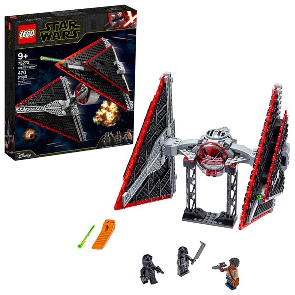 LEGO Star Wars Sith TIE Fighter 75272 Collectible Building Kit, Cool Construction Toy for Kids, New 2020 (470 Pieces)