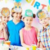 HESTYA 16 Pcs DIY Animal Headbands with 24 Watercolor Pens - Jungle Coloring Crowns and Party Hats for Kids' Crafts, Costumes, and Cosplay