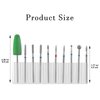 YUXIANLB 10pcs Nail Drill Bits Set for Manicure, Diamond Bits Drill Kit for Nails Professional Russian Cuticle Removal Bits Manicure Set Professional for Home Salon