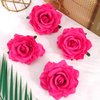 Atoden Hot Pink Rose Hair Clip, Flower Rose Clips for Hair, Hawaiian Floral Hair Pins Alligator Clips Brooch Mexican Decorative Headpieces for Women Girls Bridal Wedding Hair Accessories