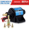CarBole Micro Electric Gasoline Fuel Pump Universal 5/16 inch Inlet and Outlet 12V 1-2A 35GPH 4-7 P.S.I.