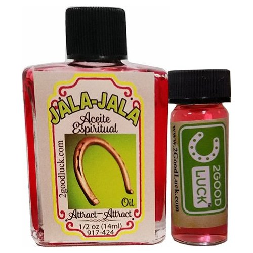 Attract-Attract, Spiritual Oil with 1 Dram Perfume Set for Magic & Rituals. Jala-Jala Aceite Espiritual para Rituales Y Magia.