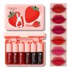 Yishifa 6 Colors Lip Tint Stain Mini Liquid Lipstick, Korean Lip Gloss Moisturizing Natural Velvet Lip Tint, Waterproof Longwear Liquid Blush & Lip Stain, Vivid Color Lip Tint Makeup
